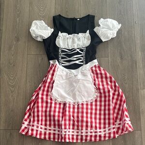 Bavarian Outfit / Costume - Red and White